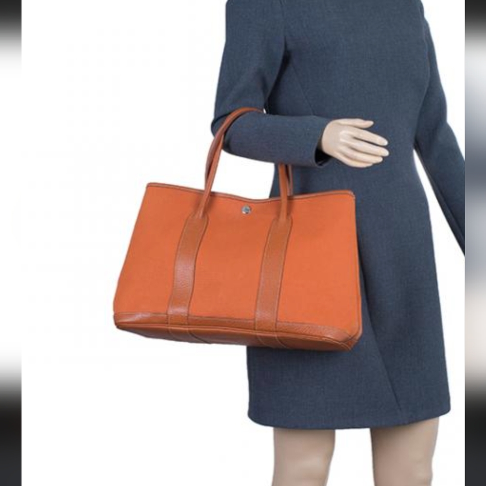 SOLD 1️⃣4️⃣5️⃣0️⃣ Hermes 🧡 Garden party tote!Excellent pre-loved condition - Picture 4 of 16